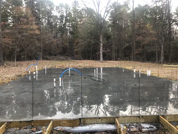 The finished slab
